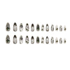 12 Sizes-24 Pcs Press On Nails W1967