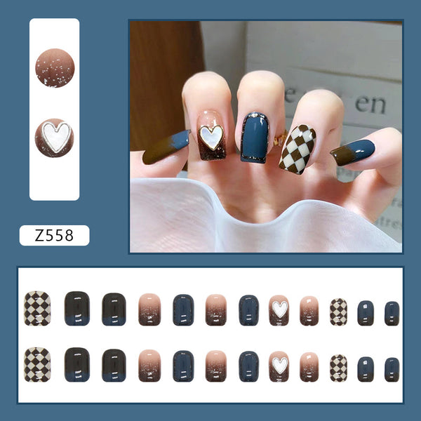 12 Sizes-24 Pcs Press On Nails Z558