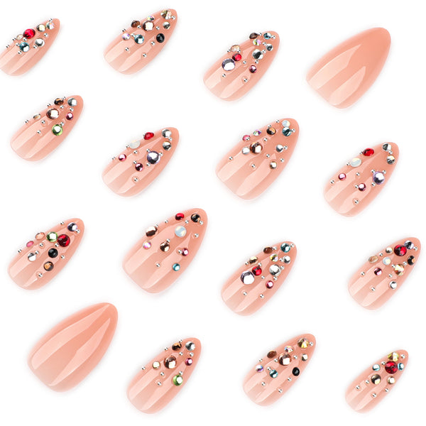 12 Sizes-24 Pcs Press On Nails JP4290