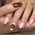 12 Sizes-24 Pcs Press On Nails C1225