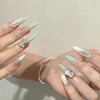 12 Sizes-24 Pcs Press On Nails MY067