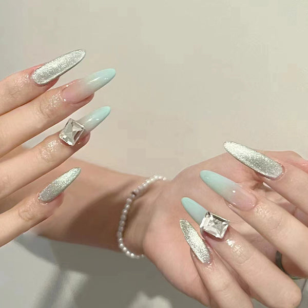 12 Sizes-24 Pcs Press On Nails MY067