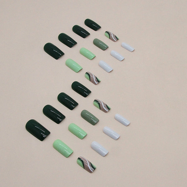 12 Sizes-24 Pcs Press On Nails W1403