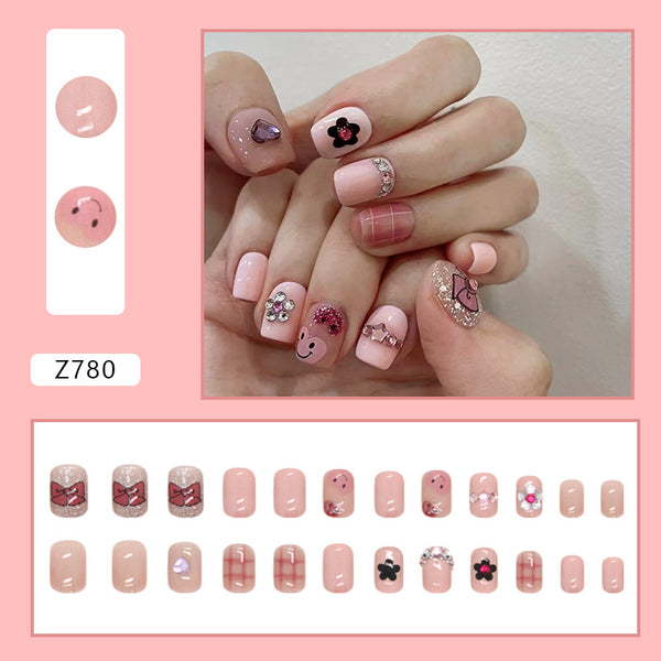 12 Sizes-24 Pcs Press On Nails Z780
