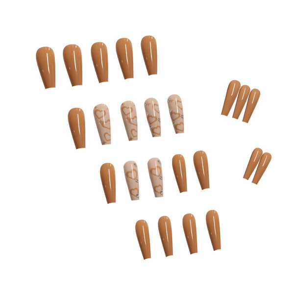 12 Sizes-24 Pcs Press On Nails Z065