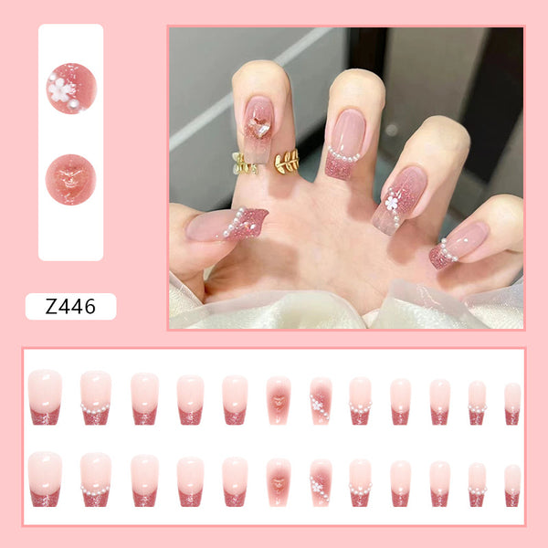 12 Sizes-24 Pcs Press On Nails Z446