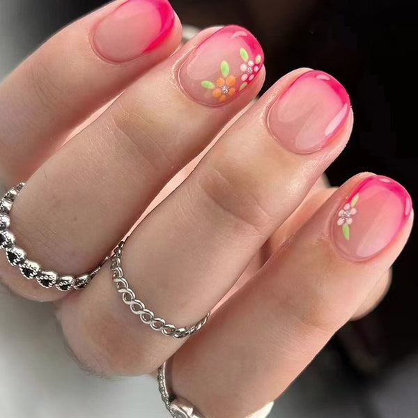 12 Sizes-24 Pcs Press On Nails W1354
