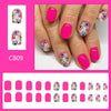 12 Sizes-24 Pcs Press On Nails C809
