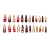 12 Sizes-24 Pcs Press On Nails Z1246