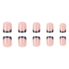 French Glossy Medium Square Press on Nails - JP1972