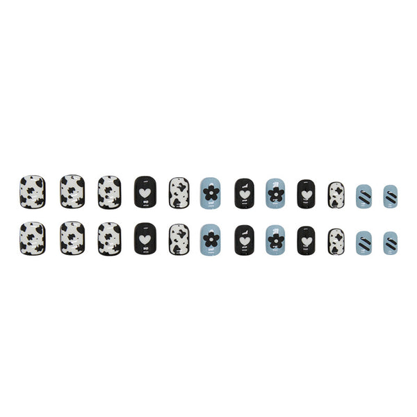 12 Sizes-24 Pcs Press On Nails R778