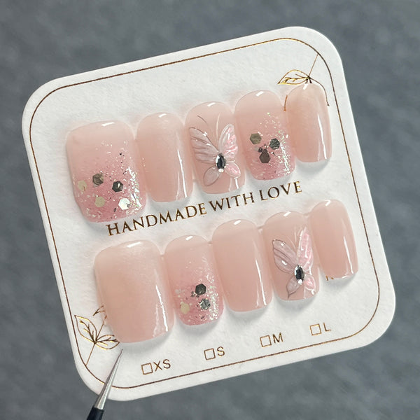 12 Sizes-24 Pcs Press On Nails nail-accessory