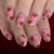 12 Sizes-24 Pcs Press On Nails C1492