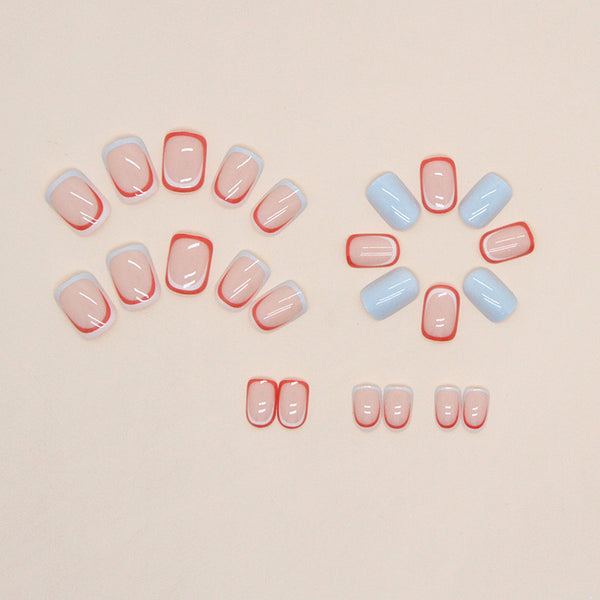 12 Sizes-24 Pcs Press On Nails W988