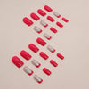 12 Sizes-24 Pcs Press On Nails W1189