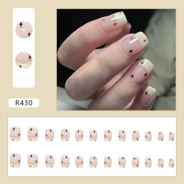 12 Sizes-24 Pcs Press On Nails R402