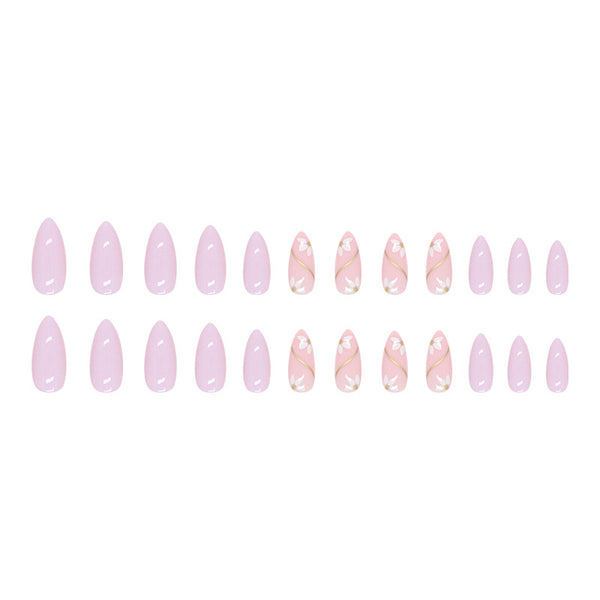 12 Sizes-24 Pcs Press On Nails W893