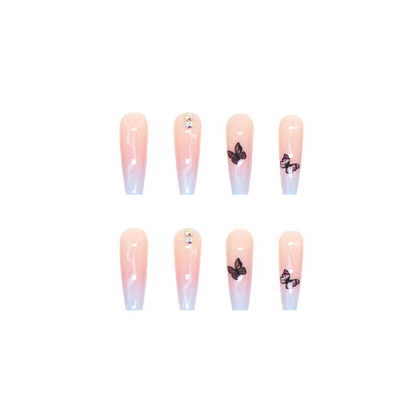 12 Sizes-24 Pcs Press On Nails W217