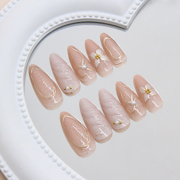 12 Sizes-24 Pcs Press On Nails Z1113