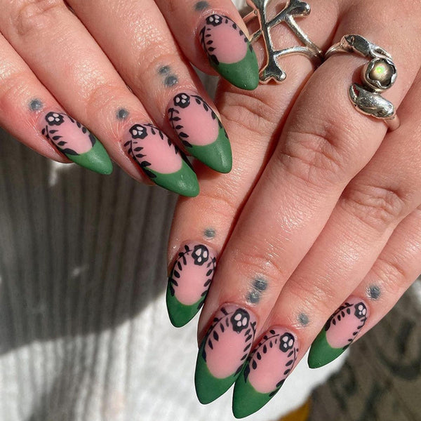 12 Sizes-24 Pcs Press On Nails W718