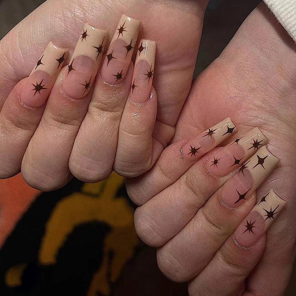 12 Sizes-24 Pcs Press On Nails JP1730
