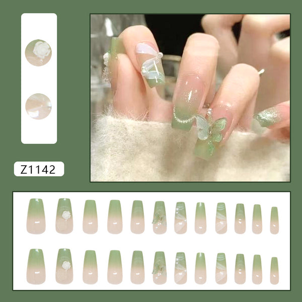 12 Sizes-24 Pcs Press On Nails Z1142