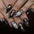 12 Sizes-24 Pcs Press On Nails C2030