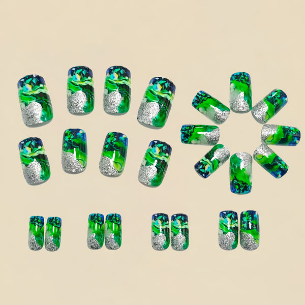 12 Sizes-24 Pcs Press On Nails Y1853