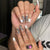 12 Sizes-24 Pcs Press On Nails JP1398