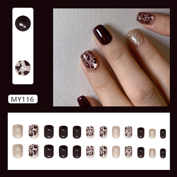12 Sizes-24 Pcs Press On Nails MY116