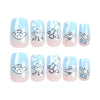 12 Sizes-24 Pcs Press On Nails JP2962