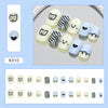 12 Sizes-24 Pcs Press On Nails K010