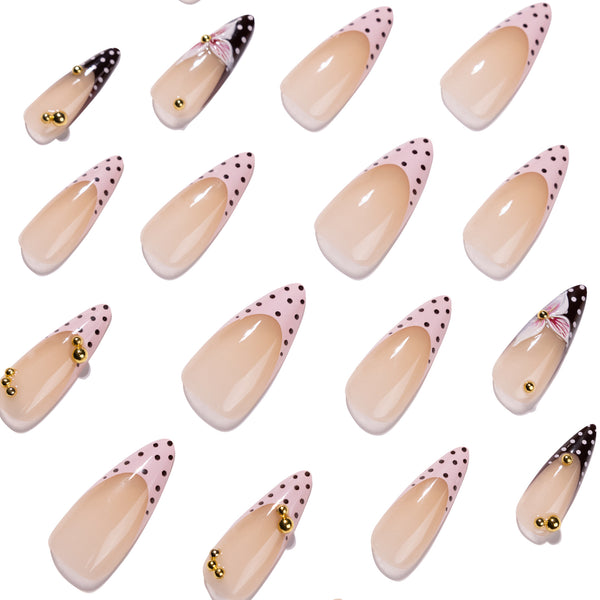 12 Sizes-24 Pcs Press On Nails JP4417