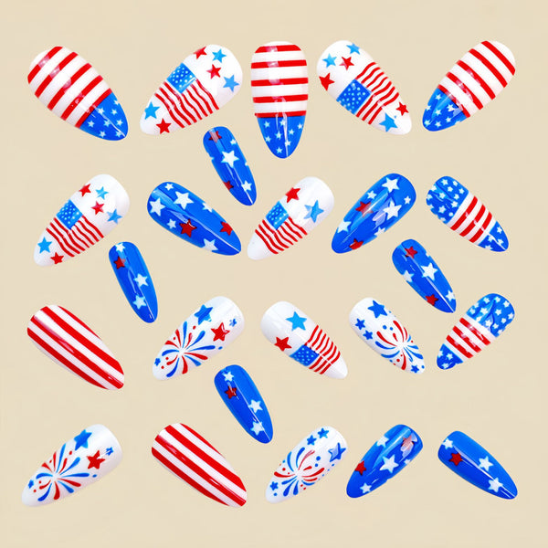 12 Sizes-24 Pcs Press On Nails Y1934