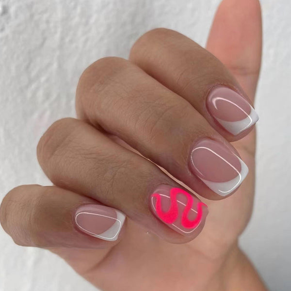 12 Sizes-24 Pcs Press On Nails W1161