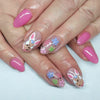 12 Sizes-24 Pcs Press On Nails C1639