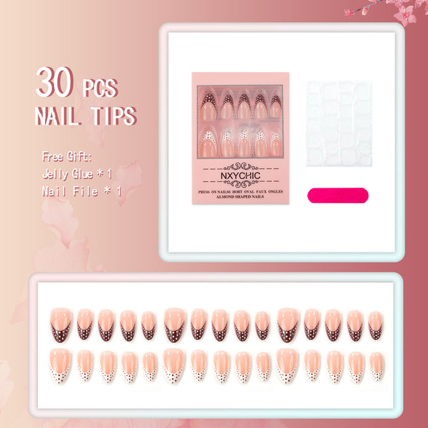 15 Sizes-30 Pcs Press On Nails DM-690