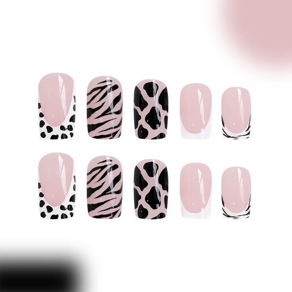 12 Sizes-24 Pcs Press On Nails C420