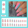 12 Sizes-24 Pcs Press On Nails W601