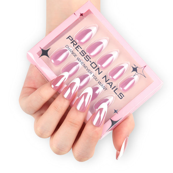 15 Sizes-30 Pcs Press On Nails GD09