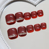 12 Sizes-24 Pcs Press On Nails F011