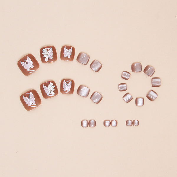 12 Sizes-24 Pcs Press On Nails F144