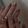 12 Sizes-24 Pcs Press On Nails W1981