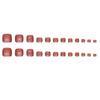 12 Sizes-24 Pcs Press On Nails F147