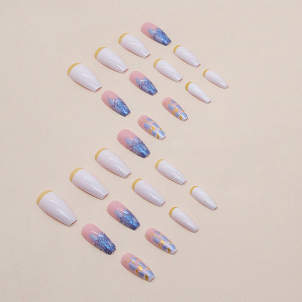 12 Sizes-24 Pcs Press On Nails W593