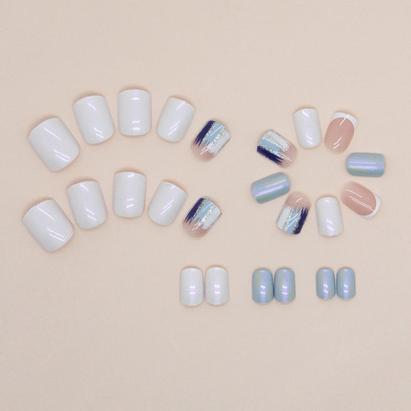 12 Sizes-24 Pcs Press On Nails W1116