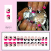 12 Sizes-24 Pcs Press On Nails DL121