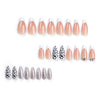 12 Sizes-24 Pcs Press On Nails JP3117
