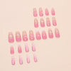 12 Sizes-24 Pcs Press On Nails W1776