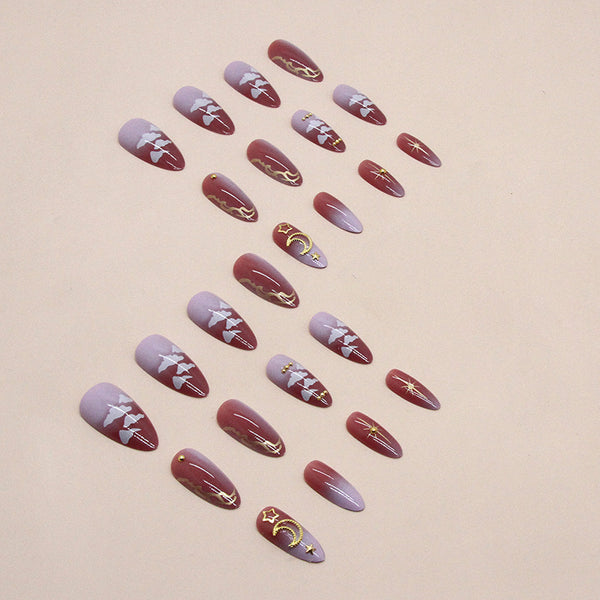 12 Sizes-24 Pcs Press On Nails Z770